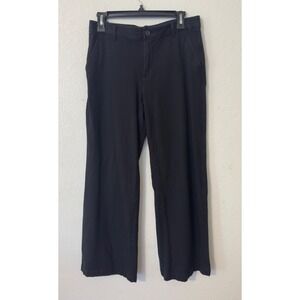 GAP Womens Black Wide Leg Pants Size 8 Regular Casual Business Casual